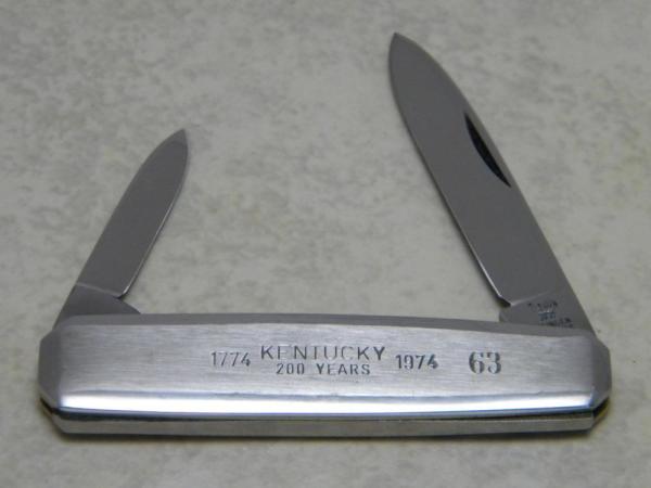 Hen & Rooster Carters Germany Fancy Metal Pen Knife Kentucky 200 Years 1774-1974 Hen & Rooster Carters Germany Fancy Metal Pen Knife Kentucky 200 Years 1774-1974