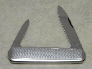 Hen & Rooster Solingen Stainless Carters Germany Fancy Metal Pen Knife c.1960-1983 