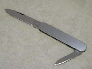 Hen & Rooster Solingen Stainless Carters Germany Fancy Metal Pen Knife c.1960-1983 