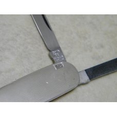 Hen & Rooster Solingen Stainless Germany Fancy Sterling Silver Lobster Fob Knife c.1970's Hen & Rooster Solingen Stainless Germany Fancy Sterling Silver Lobster Fob Knife c.1970's