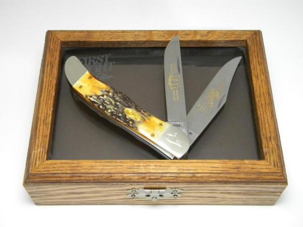 Case XX SS USA 2 Dot (1988) Stag 5265 Folding Hunter Knife First Flight Commemorative 1903 in Box Case XX SS USA 2 Dot (1988) Stag 5265 Folding Hunter Knife First Flight Commemorative 1903 in Box