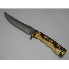 Schrade USA 153UH Uncle Henry Staglon Golden Spike Fixed Blade Knife w/Sheath in Box Schrade USA 153UH Uncle Henry Staglon Golden Spike Fixed Blade Knife w/Sheath in Box