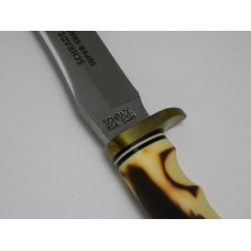 Schrade USA 153UH Uncle Henry Staglon Golden Spike Fixed Blade Knife w/Sheath in Box Schrade USA 153UH Uncle Henry Staglon Golden Spike Fixed Blade Knife w/Sheath in Box