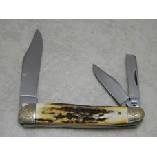 Case XX SS USA 7 Dot (1983) Stag 5380 Scrolled Bolsters Whittler Knife Case XX SS USA 7 Dot (1983) Stag 5380 Scrolled Bolsters Whittler Knife
