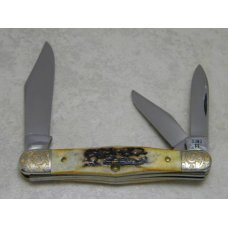 Case XX SS USA 7 Dot (1983) Stag 5383 Scrolled Bolsters Whittler Knife Case XX SS USA 7 Dot (1983) Stag 5383 Scrolled Bolsters Whittler Knife