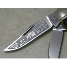 Bulldog Brand Solingen Germany Green Bone Acorn Shield Pit Bulls 3 Blade Sowbelly Knife Bulldog Brand Solingen Germany Green Bone Acorn Shield Pit Bulls 3 Blade Sowbelly Knife