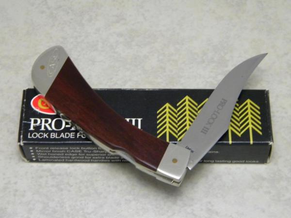 Case XX SS USA 7 Dot (1983) Laminated Wood New Grind Pro-Lock III Lockback Knife in Box Case XX SS USA 7 Dot (1983) Laminated Wood New Grind Pro-Lock III Lockback Knife in Box