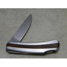 Klein Tools, Inc. Japan 44033 Stainless & Wood Lockback Knife