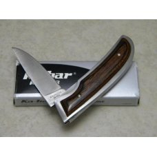 Ka-Bar Cleveland Ohio 2717 Stainless Japan Wood Linerlock Knife in Box c.1966-1982 Ka-Bar Cleveland Ohio 2717 Stainless Japan Wood Linerlock Knife in Box c.1966-1982