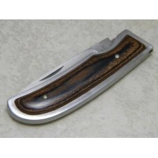 Ka-Bar Cleveland Ohio 2717 Stainless Japan Wood Linerlock Knife in Box c.1966-1982 Ka-Bar Cleveland Ohio 2717 Stainless Japan Wood Linerlock Knife in Box c.1966-1982