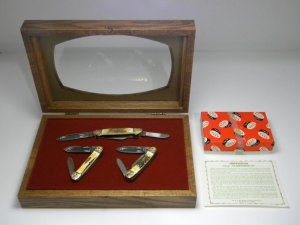 Case XX SS USA 10 Dot (1980) Stag 53131 52131 5394 75th Anniversary Canoe Knife Set in Box