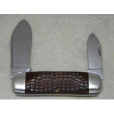 Case 1975 Shaw Leibowitz Gold Etch John Paul Jones Commemorative 6250 Elephant Toe Sunfish Knife