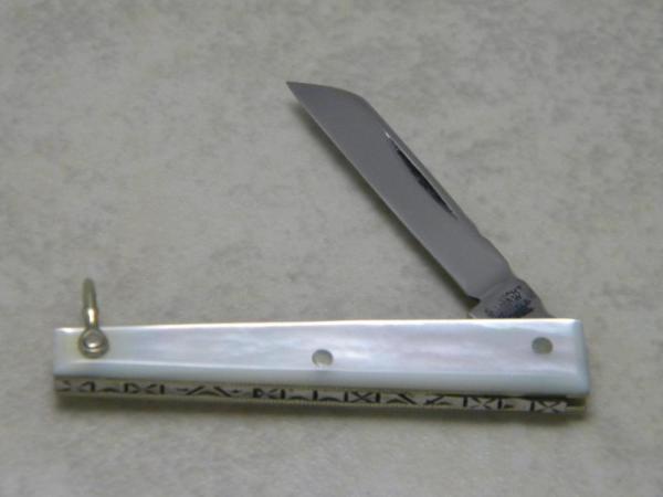 Stan Shaw Sheffileld England Stainless Steel 1981 Pearl Princess Margaret 1 Blade Fob Knife Stan Shaw Sheffileld England Stainless Steel 1981 Pearl Princess Margaret 1 Blade Fob Knife