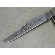 Schrade + USA 1982 NKCA Stag Trapper Knife Schrade + USA 1982 NKCA Stag Trapper Knife