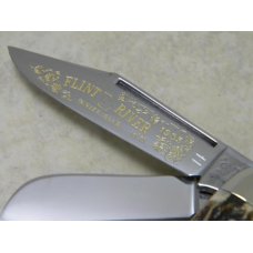 Fight'n Rooster Germany Stag 1985 Flint River Knife Club Cigar Stockman Knife Fight'n Rooster Germany Stag 1985 Flint River Knife Club Cigar Stockman Knife