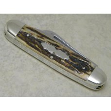 Fight'n Rooster Germany Stag 1985 Flint River Knife Club Cigar Stockman Knife Fight'n Rooster Germany Stag 1985 Flint River Knife Club Cigar Stockman Knife