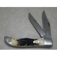 Case XX USA 3 Dot (1997) Midnight Stag 5265 SS First Production Run Folding Hunter Knife & Pouch Case XX USA 3 Dot (1997) Midnight Stag 5265 SS First Production Run Folding Hunter Knife & Pouch