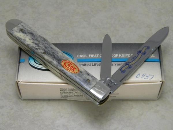Case XX USA 1987 Black Bone BL2019 SS Case Collectors Club Slimline English Jack Knife in Box Case XX USA 1987 Black Bone BL2019 SS Case Collectors Club Slimline English Jack Knife in Box
