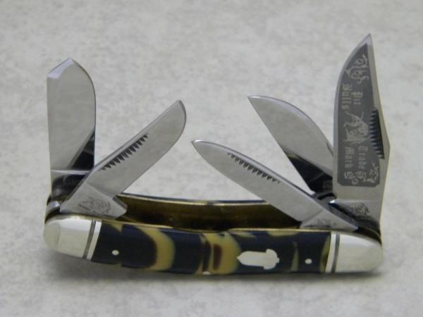 Bulldog Brand Solingen Germany Coon Stripe Acorn Shield Pit Bulls 5 Blade Sowbelly Knife Bulldog Brand Solingen Germany Coon Stripe Acorn Shield Pit Bulls 5 Blade Sowbelly Knife