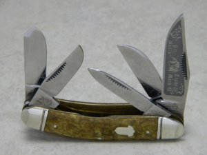Bulldog Brand Solingen Germany Acorn Shield Pit Bulls 5 Blade Sowbelly Knife