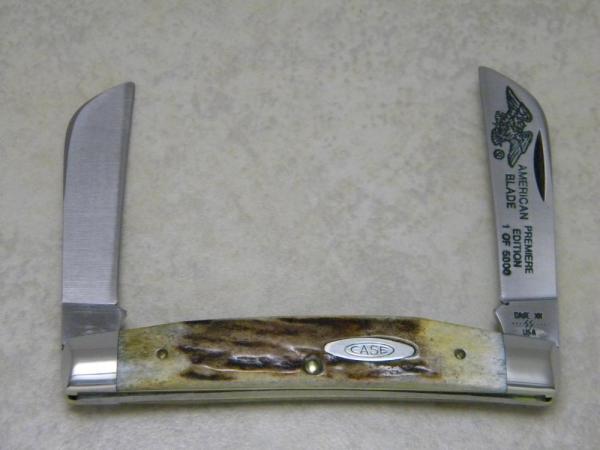 Case XX SS USA 8 Dot (1982) Stag 5288 SSP American Blade Premiere Edition Large Congress Knife Case XX SS USA 8 Dot (1982) Stag 5288 SSP American Blade Premiere Edition Large Congress Knife
