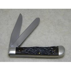 Case XX USA 1986 Bone 6254 Statue of Liberty New Grind Trapper Knife Case XX USA 1986 Bone 6254 Statue of Liberty New Grind Trapper Knife