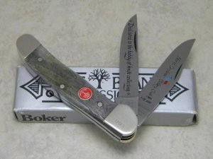 Boker Solingen Germany Stainless Bone 1985 North Carolina Cutlery Club Copperhead Knife in Box