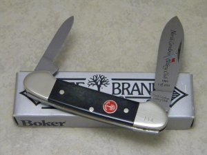 Boker Solingen Germany Stainless Bone 1984 North Carolina Cutlery Club Canoe Knife in Box