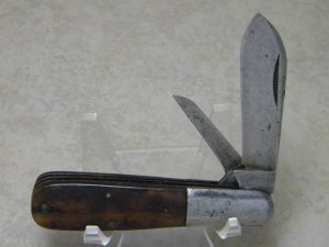 Cattaraugus Cutlery Co. Little Valley NY Bone 2 Blade Barlow Knife