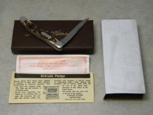 Schrade + USA 197UH Uncle Henry Staglon Cat Paw Linerlock Knife in Box