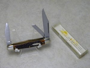 Schrade USA 863 Delrin Balloon Stockman Knife in Tube (Same as Camillus 72 Whittler)