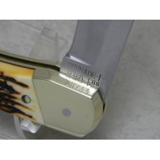 Schrade + USA LB8 Uncle Henry Staglon Papa Bear Lockback Knife & Pouch in Box Schrade + USA LB8 Uncle Henry Staglon Papa Bear Lockback Knife & Pouch in Box