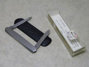 Schrade USA 778 Metal Gentleman's Petite Senator Pen Knife & Pouch in Tube