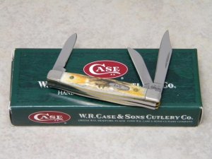Case XX USA 2006 Genuine Stag 5333 SS Tiny Stockman Knife in Box