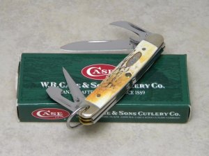 Case XX USA 2007 Genuine Stag 54090R SS Jr. Scout Knife in Box