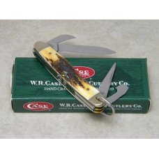 Case XX USA 2007 Genuine Stag 54090R SS Jr. Scout Knife in Box Case XX USA 2007 Genuine Stag 54090R SS Jr. Scout Knife in Box