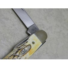 Case XX USA 2007 Genuine Stag 54090R SS Jr. Scout Knife in Box Case XX USA 2007 Genuine Stag 54090R SS Jr. Scout Knife in Box