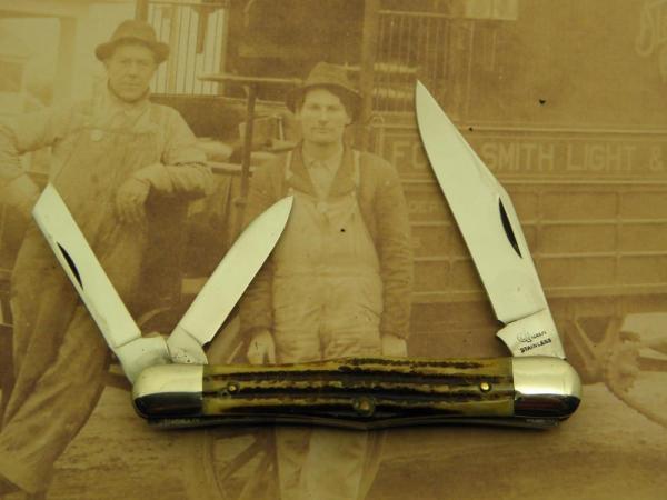 Queen Cutlery #48 Queen STAINLESS Whittler in Winterbottom bone Queen Cutlery #48 Queen STAINLESS Whittler in Winterbottom bone