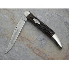 Schatt & Morgan File & Wire, 041120, Large Tooth pick, caramel worm groove bone handles Schatt & Morgan File & Wire, 041120, Large Tooth pick, caramel worm groove bone handles