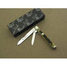 Queen Cutlery Carved Stag Bone Doctor Pattern #96 Queen Cutlery Carved Stag Bone Doctor Pattern #96