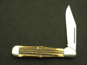 Queen Cutlery Co. #38 Jumbo Folding Hunter in Winterbottom Bone