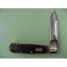 SCHATT & MORGAN AMBER STAG SMALL COKEBOTTLE #1 KNIFE SCHATT & MORGAN AMBER STAG SMALL COKEBOTTLE #1 KNIFE