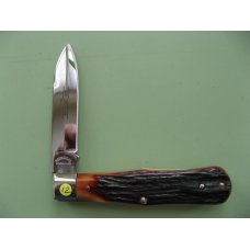 SCHATT & MORGAN AMBER STAG SMALL COKEBOTTLE #2 KNIFE SCHATT & MORGAN AMBER STAG SMALL COKEBOTTLE #2 KNIFE