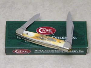 Case XX USA 2007 Genuine Stag 52109X SS Baby Copperhead Knife in Box