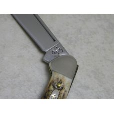 Case XX USA 2007 Genuine Stag 52132 SS Baby Butterbean Mini Canoe Knife in Box Case XX USA 2007 Genuine Stag 52132 SS Baby Butterbean Mini Canoe Knife in Box
