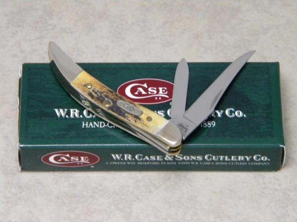 Case XX USA 2007 Genuine Stag 520096 SS 2 Blade Tiny Toothpick Knife in Box Case XX USA 2007 Genuine Stag 520096 SS 2 Blade Tiny Toothpick Knife in Box