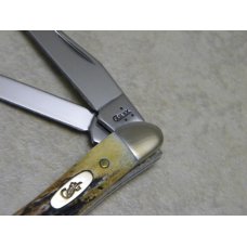 Case XX USA 2007 Genuine Stag 520096 SS 2 Blade Tiny Toothpick Knife in Box Case XX USA 2007 Genuine Stag 520096 SS 2 Blade Tiny Toothpick Knife in Box
