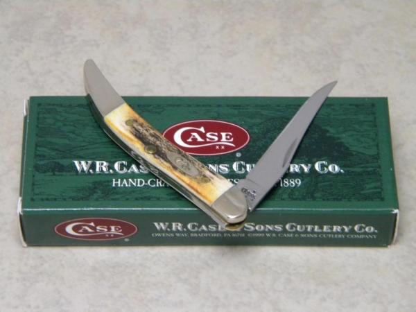 Case XX USA 2007 Genuine Stag 510096 SS 1 Blade Tiny Toothpick Knife in Box Case XX USA 2007 Genuine Stag 510096 SS 1 Blade Tiny Toothpick Knife in Box