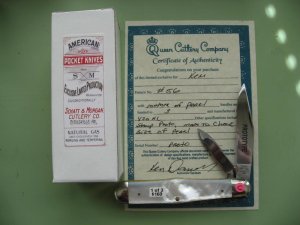 SCHATT & MORGAN  PEARL PROTO COKEBOTTLE KNIFE