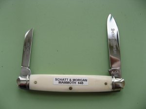 SCHATT & MORGAN  MAMMOTH PEN KNIFE